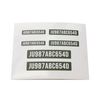 WRAPGRADE Drone Registration Sign Sticker Sticker Set (Army Green)