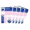 Dogs Barking Baby Sleeping Stickers A4 Size 5 Pack Do Not Ring Intercom