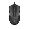 HP 100G Wired Mouse Optical 1600 dpi USB Black Black