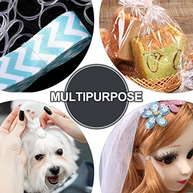 Mini Rubber Bands 1500 pcs Soft Elastic Bands Small Tiny Rubber Bands for  Kids Hair, Braids Hair, Wedding Hairstyle