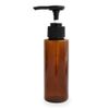 Pump Bottle 100ml (Color: Brown / Push Pump) PET Plastic