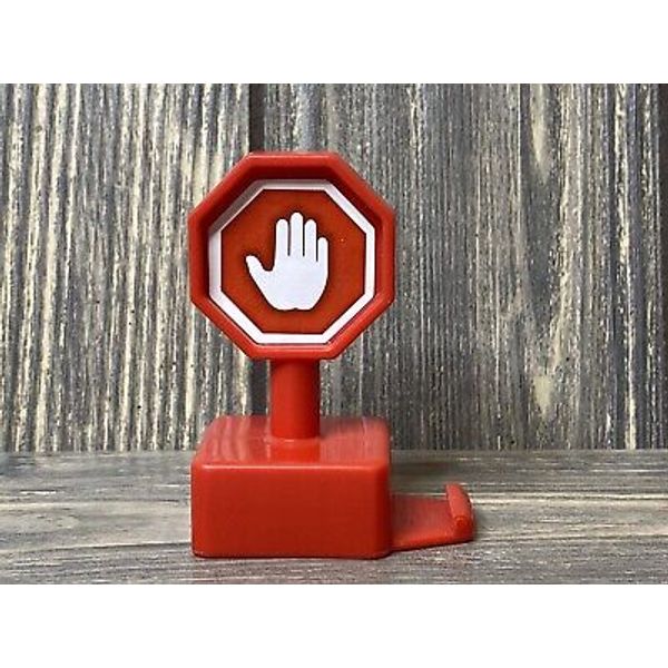 Fisher Price GeoTrax Red Stop Sign White Hand