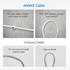 ANNKE 4PCS 100FT 30m Video Power BNC Cable for CCTV Security Camera System White
