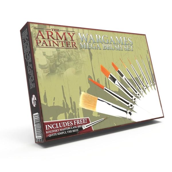 The Army Painter Mega Starter Brush (10 Piece Set)