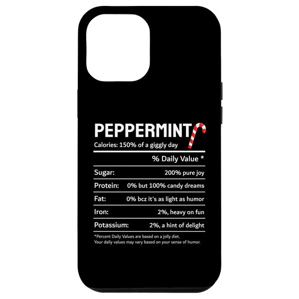 iPhone 14 Plus Christmas Peppermint Candy Nutrition Facts Case