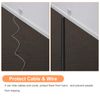 Sourcing Map 2.5m Floor Cord Cover, Self-Adhesive Cord Hider, Cable Protector, White