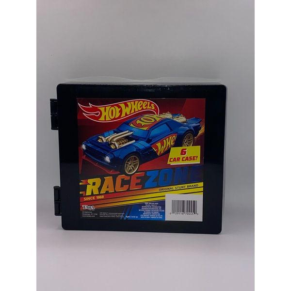 HOT WHEELS STORAGE CASE RACE ZONE 6 CAR TRAVEL BOX