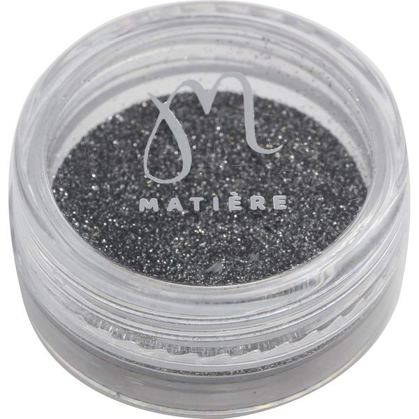 MATIERE Retro Reflection Glitter, Black, 0.02 oz (0.5 g)