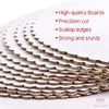 8" White Scalloped Edge Cake Boards, 12 ct