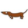 Cute Dachshund - 12" Vinyl Sticker Waterproof Decal
