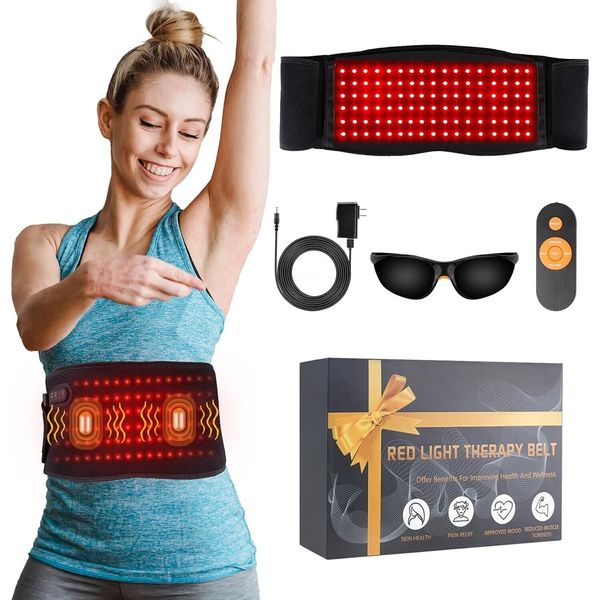 Vibration Waist Belt LED Infrared Red Light Therapy For Pain Relief