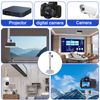 dcas Mini Projector Holder Wall Mount, 1/4 Universal Projector Ceiling Mount, 360°Degree Rotatable Projector Bracket, Universal Wall Mount Projector Holder, Wall Ceiling Mount for Projector (Bearing