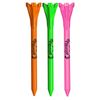 Performance 2.75’’ Plastic Golf Tees, Neon Mix, 30 Pack