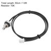 sourcing map 2pcs 10K Temperature Sensor Probe, M8 NTC Thermal Sensor Probe Cable 50cm