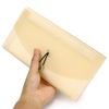 BTSKY Expanding File Folder - 13 Pockets, Small Accordion File Folder, Expandable Card Ticket Holder, Plastic Business Document Organizer, Khaki Translucent