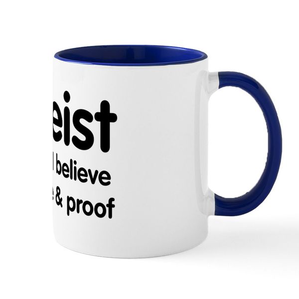 CafePress Atheist Science & Proof Mug 11 oz (325 ml) Ceramic Coffee Mug