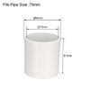 sourcing map 75mm Straight PVC Pipe Fitting Coupling Adapter Connector 2 Pcs