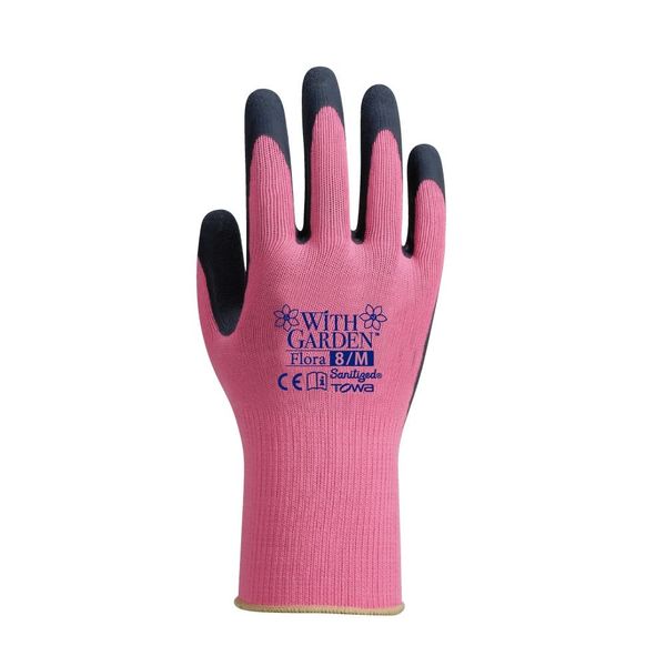 Towa Corporation No.W315 With Garden Flora Pink 7/S Size 《Gardening Gloves/Renewal》