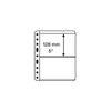 plastic pockets VARIO, 2-way division, black film