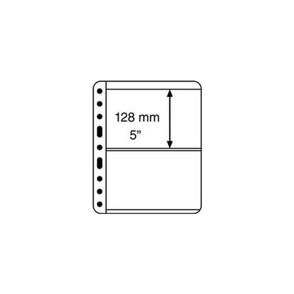 plastic pockets VARIO, 2-way division, black film