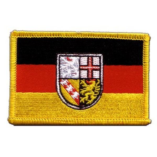 Germany Saarland Flag Patch 8 x 6 cm