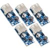 TECNOIOT 5pcs 0.9V-5V DC-DC to 5V USB Voltage Converter Step Up Power Supply Module