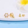 Moconar Locking Earring Backs for Studs, Hypoallergenic 18k Gold Bullet Earring Backs Replacements for Studs/Droopy Ears, Secure Locking Backing for Sensitive Ears (Gold 2pairs)