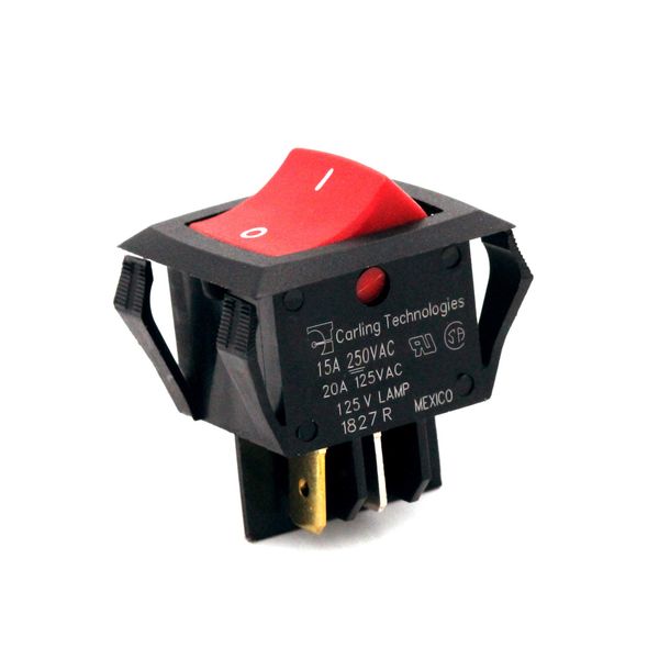 Carling On Off Illuminated Rocker Switch 20A 125V 15A 250V DPST