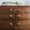 LOVIVER 6-Pack Door Knobs With Bird Flower Pattern - Kitchen Cupboard Drawer Pulls Cabinet Decorative Handicraft Knobs and Pulls