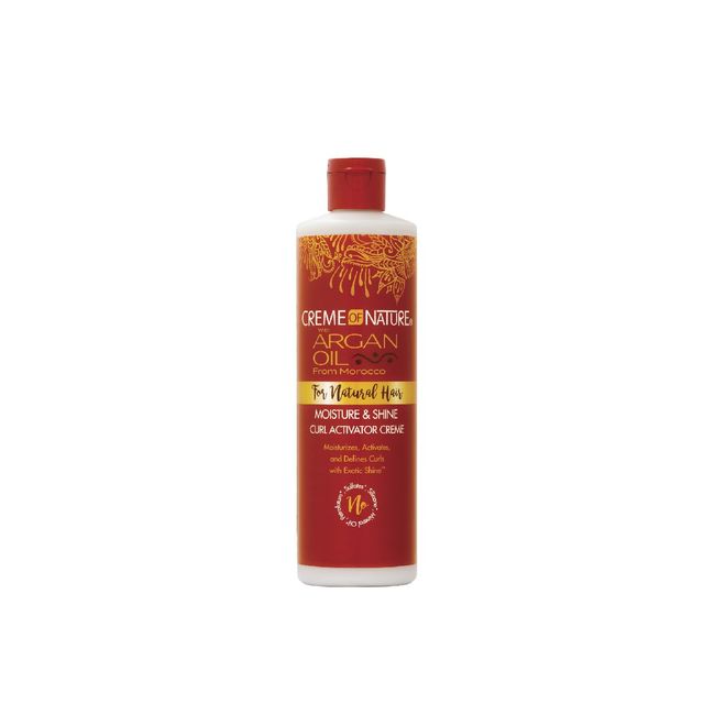 Creme of Nature, Argan Oil Moisture & Shine Curl Activator Crème, Argan Oil of Morocco, 12 Fl Oz