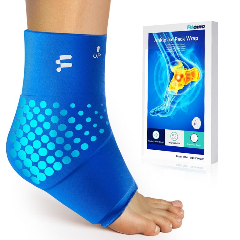 Fitomo Ankle Ice Pack Wrap, Ice Pack for Ankle Hot and Cold Compress ...