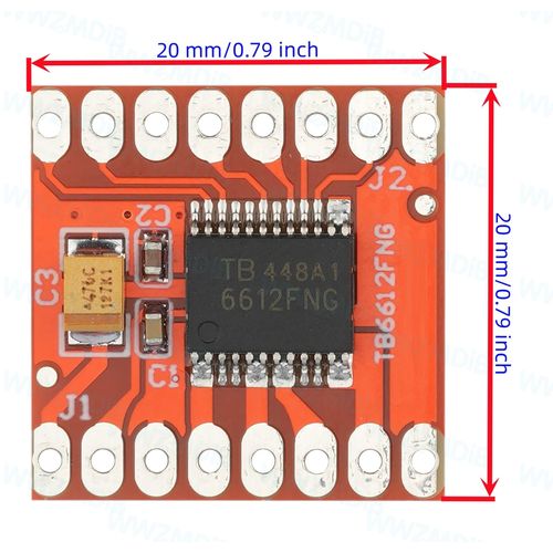 WWZMDiB 4 Pcs TB6612FNG Dual Motor Driver Controller Board Module Compatible with for Arduino Raspberry Pi ESP32 STM