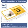 Rivet Nuts,100Pcs 1/4-20 SAE Rivet Nuts,Zinc Plated Carbon Steel Rivet Nut Flat Head Threaded Insert Nutsert