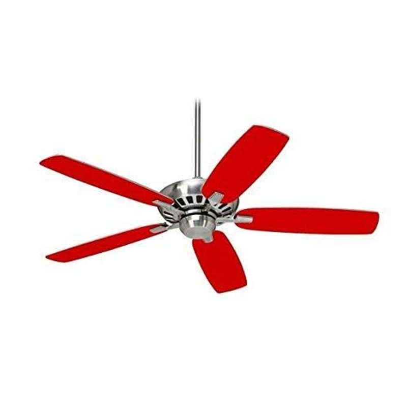 Solids Collection Red - Ceiling Fan Skin Kit fits most 42 inch fans ...