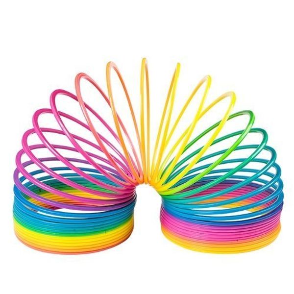 DollarItemDirect 6.9 inches Jumbo Rainbow Coil Spring, Case of 6