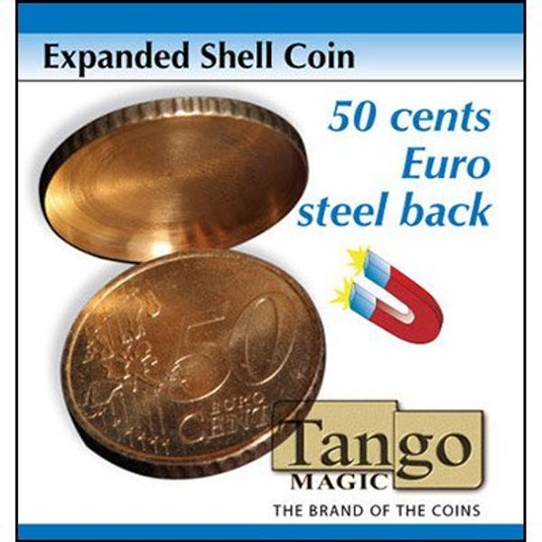 Tango Magic Expanded Shell Coin (50 Cent Euro, Steel Back) Trick (E0005)