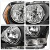 SOCKIR Left Driver Side Halogen Headlight Assembly Compatible with 2011 2012 2013 Dodge Durango w/o HID Black Housing