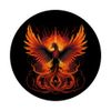 Mythical Orange Phoenix Reborn New Beginning Symbolic PopSockets Swappable PopGrip