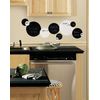 RoomMates Repositionable Wall Stickers - Black and White Chalkboard Dots