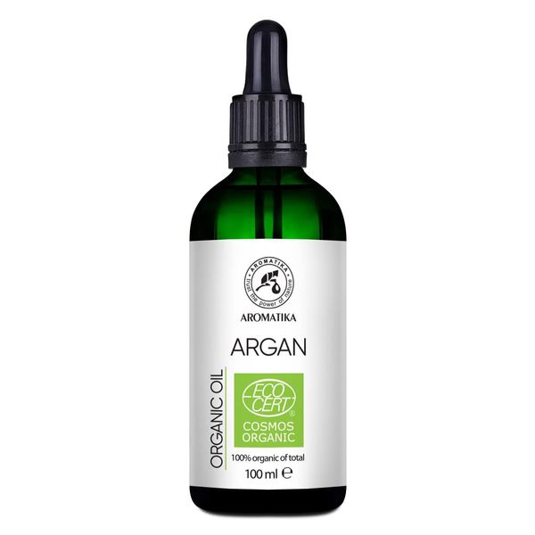 Bio Arganöl 100ml - Argania Spinosa - Argan Öl - Kaltgepresst - Naturrein aus der Glasflasche mit Pipette - Gesichtspflege - Haarpflege - BIO Öl für Haare und Haut