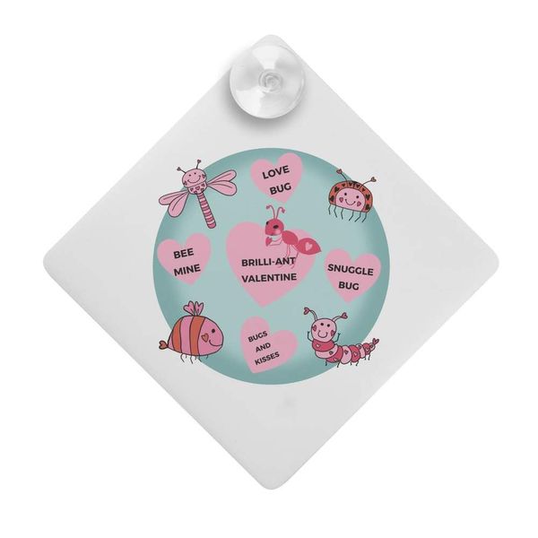 'Love Bugs' Suction Cup Car Window Sign (CG00028857)