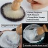 Bassion Hand Crafted Shaving Brush for Men, Professional Hair Salon Tool with Hard Wood Handle Gifts for Men