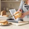 lakeland EvenSlice Bread Slicer – 7 Thickness Settings Consistent Slices Plus Integral Crumb Catcher
