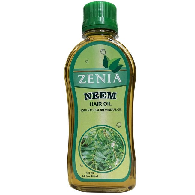 200ml Zenia Neem Hair Oil 100% Natural No Mineral Oil