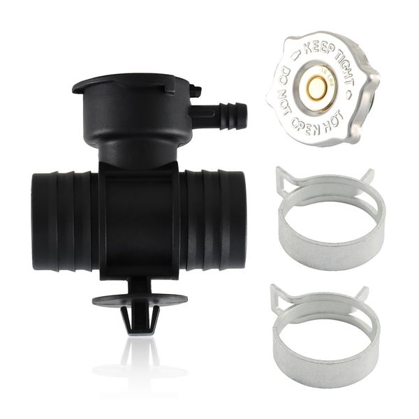 KPALAG Radiator Coolant Filler Neck （with Radiator Fill Cap）Compatible with Chrysler 200 Sebring Caliber Dodge Avenger/Durango Dakota/Jeep Compass Patriot Replace#:52028810AL 52029195AK 55116901AA