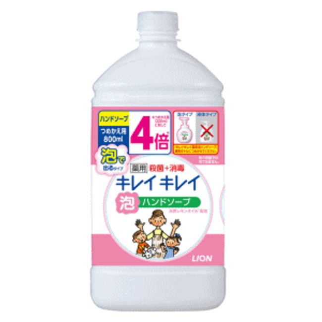 KireiKirei Medicated Foaming Hand Soap Citrus Fruity Scent Extra Large Refill Size 800ml [Quasi-drug] Due to packaging renewal, the packaging may differ from the image. Thank you for your understanding.