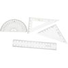 Christian Cross Mathmatical Geometry Set in Tin 9 Piece Math Set 653