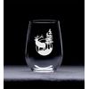 Deer (D1AD) stemless wine glass, 17 oz.