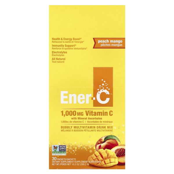 Bubbly Multivitamin Drink Mix, Peach Mango, 30 Packets, 0.3 oz (9.64 g) Each