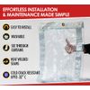 (2 Pack) 4' x 6' Clear Vinyl Tarp, 22 oz Vinyl